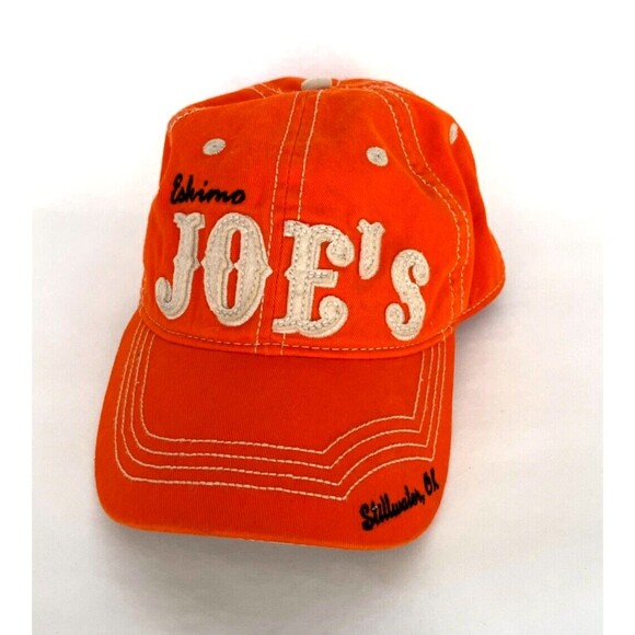 Eskimo Joe's Orange Strap back Baseball Cap Hat Stillwater OK Oklahoma State - Picture 2 of 6